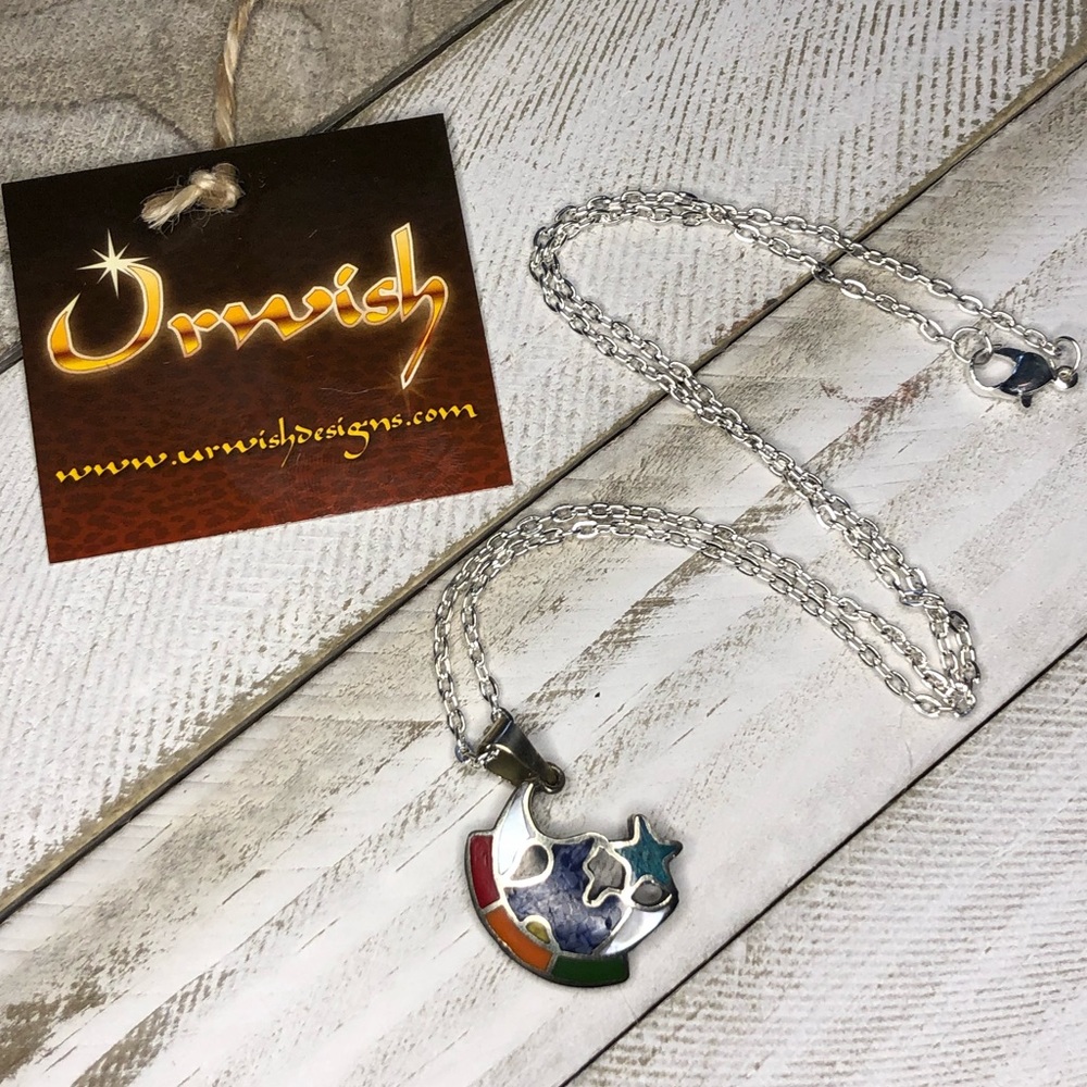 Authentic Peruvian Necklace - Half Moon. - image 3